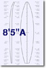 8 feet 5 inches A surfboard blank