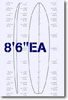 8 feet 6 inches EA surfboard blank